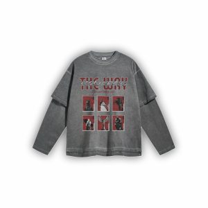 TMW DOUBLE LAYERED SLEEVE T-SHIRT