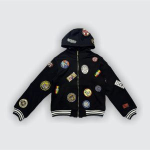 TMW BLACK EMBROIDERED HOODIE