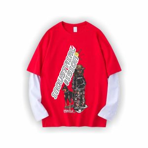 INDUSTRIAL VISION DOUBLE LAYERED SLEEVE SHIRT