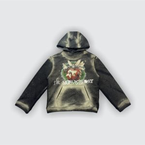 TMW STONE WASHED BLACK HOODIE