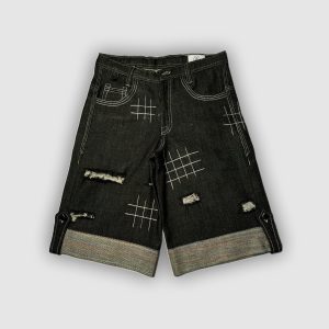 TMW BLACK DENIM JORT